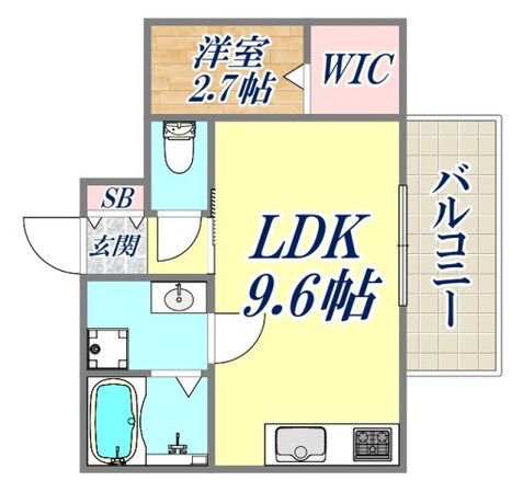 アジョーレレジデンスJR西宮駅前の物件間取画像